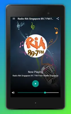 Radio RIA 89.7 Singapore FM SG android App screenshot 0